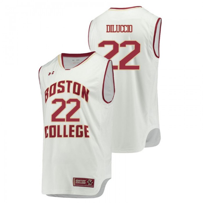 Boston College Eagles College Basketball White Matt DiLuccio Replica Jersey