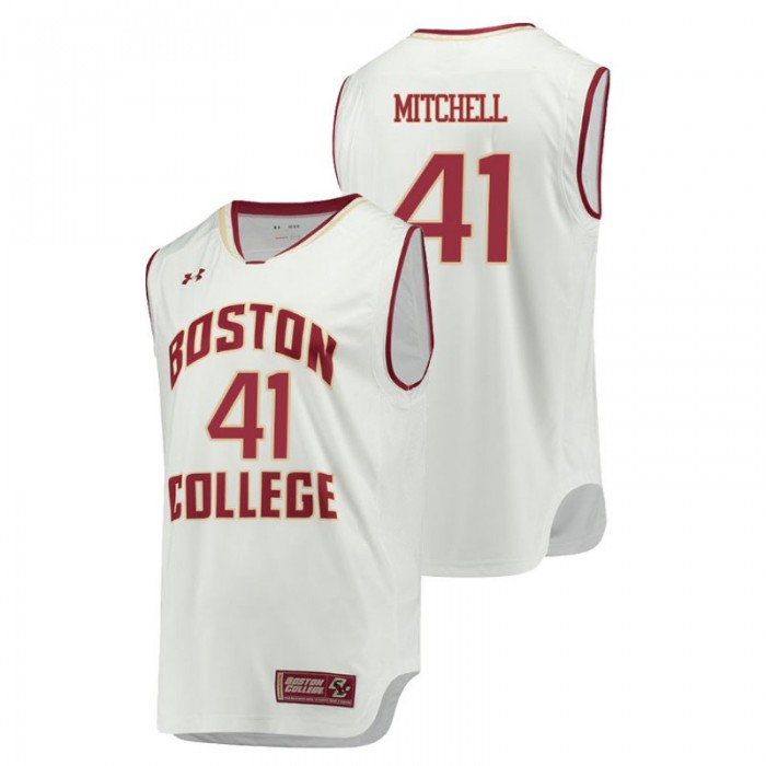 Boston College Eagles College Basketball White Steffon Mitchell Replica Jersey