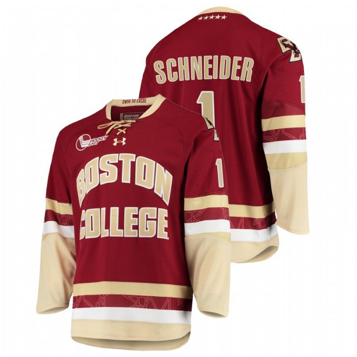 Cory Schneider Boston College Eagles College Hockey Maroon Jersey