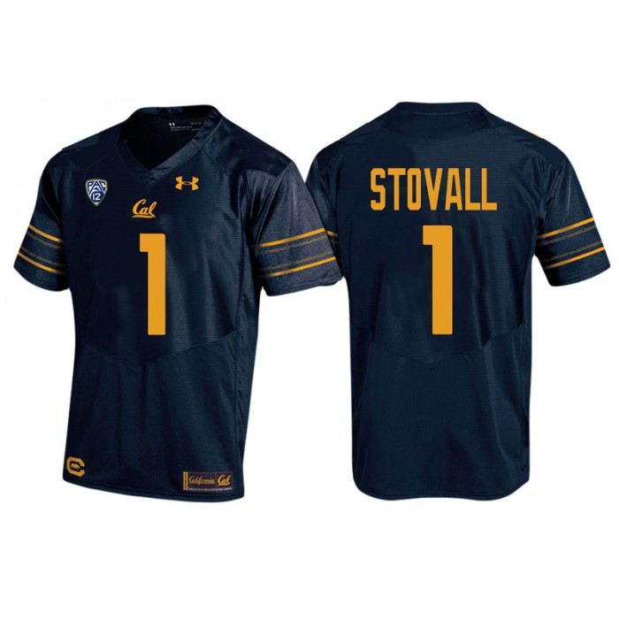 Male Cal Bears Melquise Stovall Navy PAC-12 College Football New-Season Home Jersey