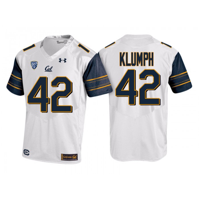 Male Cal Bears Dylan Klumph White PAC-12 College Football New-Season Road Jersey