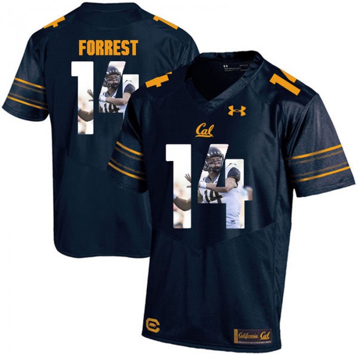 California Golden Bears Chase Forrest Navy Blue College Football Jersey