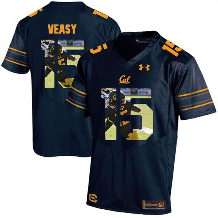 California Golden Bears Jordan Veasy Navy Blue College Football Jersey