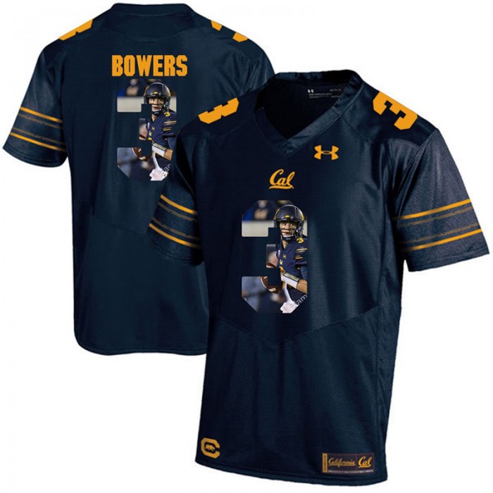 California Golden Bears Ross Bowers Navy Blue College Football Jersey