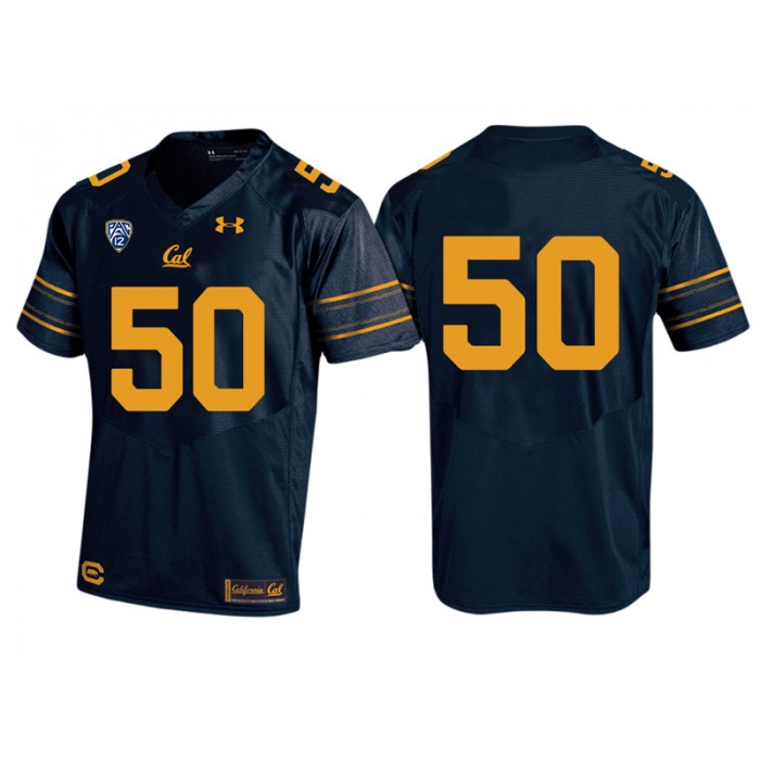 #50 Male California Golden Bears Navy PAC-12 College Football New-Look Home Jersey