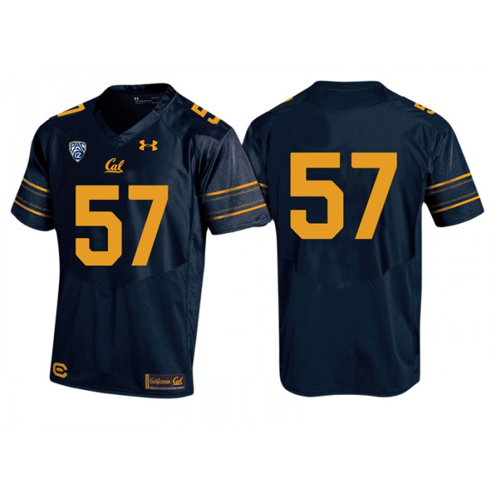 #57 Male California Golden Bears Navy PAC-12 College Football New-Look Home Jersey