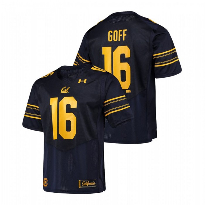 Jared Goff For Men California Golden Bears Navy Replica Alumni Football Jersey