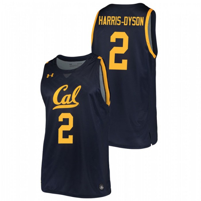 California Golden Bears Juhwan Harris-Dyson Jersey College Basketball Navy Replica For Men