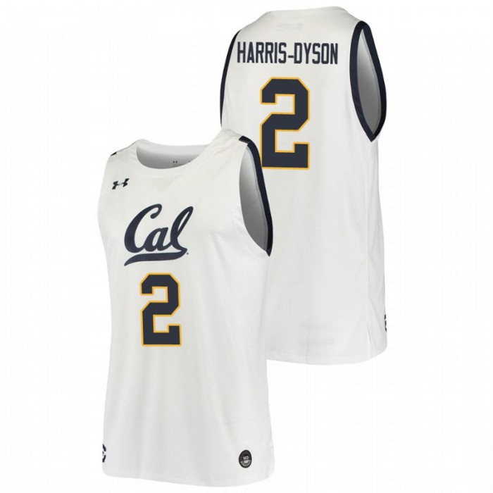 California Golden Bears Juhwan Harris-Dyson Jersey College Basketball White Replica For Men