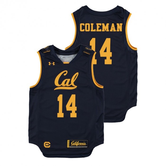 Youth California Golden Bears College Basketball Navy Don Coleman Replica Jersey