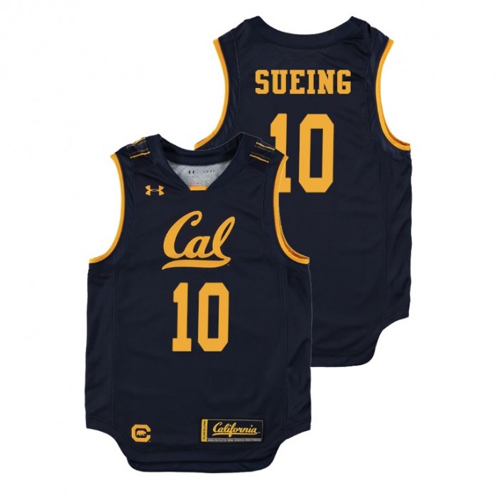 Youth California Golden Bears College Basketball Navy Justice Sueing Replica Jersey