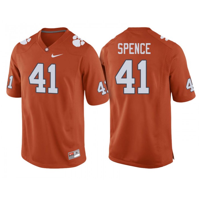 Clemson Tigers #41 Orange College Football Alex Spence Player Performance Jersey