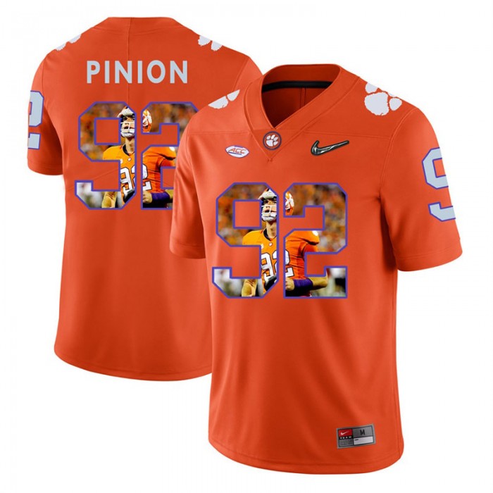 Clemson Tigers Football Orange College Bradley Pinion Jersey