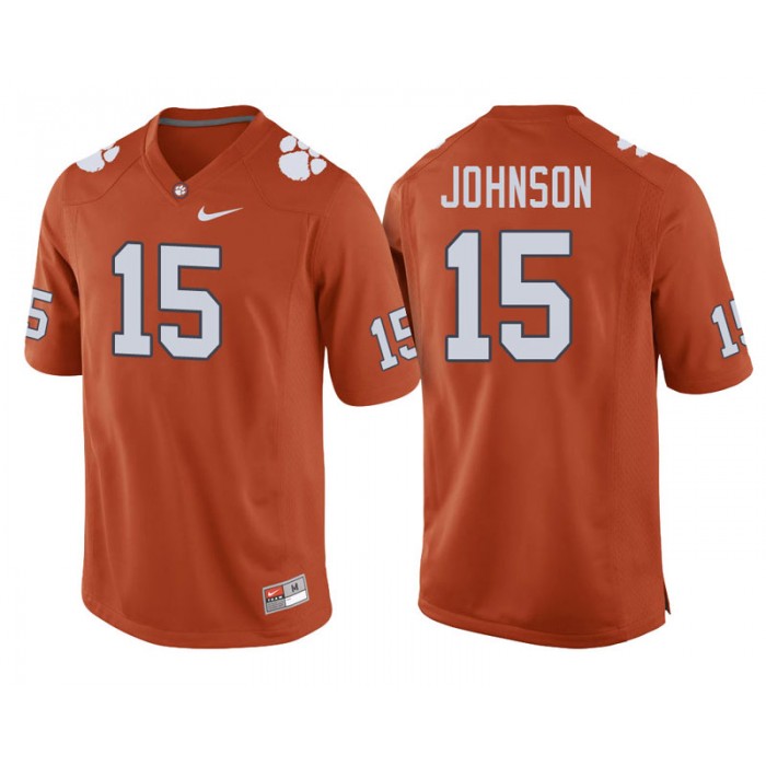 Clemson Tigers #15 Orange College Football Hunter Johnson Player Performance Jersey