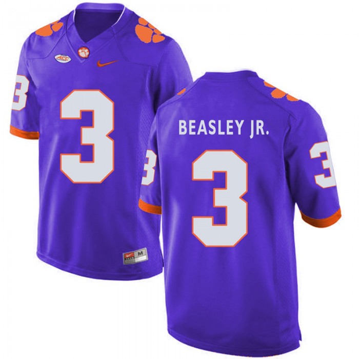 Clemson Tigers Vic Beasley Jr. Purple College Football Jersey