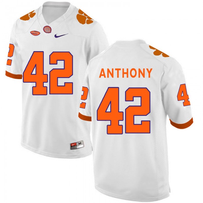 Clemson Tigers Stephone Anthony White College Football Jersey