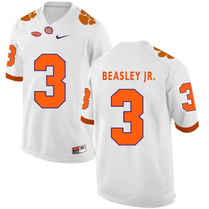 Clemson Tigers Vic Beasley Jr. White College Football Jersey