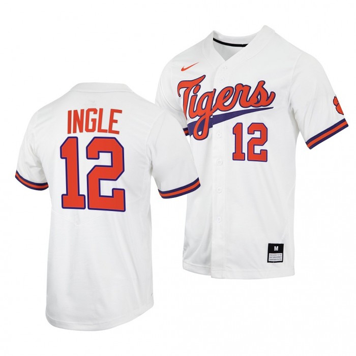 Cooper Ingle Clemson Tigers 2022 College Baseball Men Jersey-White