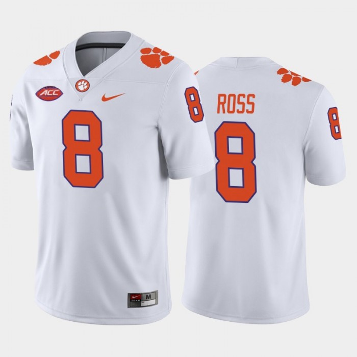 Clemson Tigers Justyn Ross #8 White Away Game Jersey-College Football