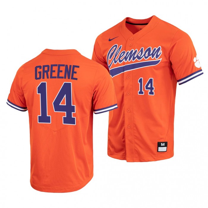 Clemson Tigers Orange College Baseball Khalil Greene Men Jersey