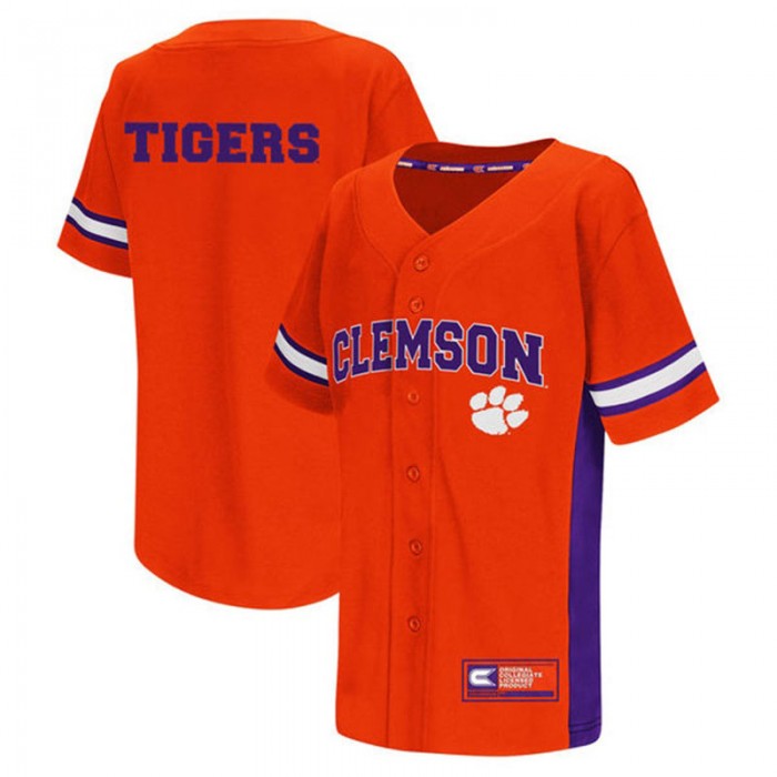 Male Clemson Tigers Orange NCAA 2017 All Mid-Season Premier Baseball Jersey