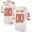 Male Clemson Tigers #00 White College Limited Football Customized Jersey