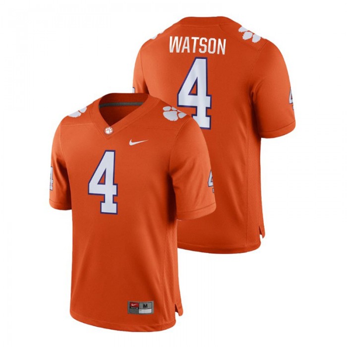 Deshaun Watson For Men Clemson Tigers Orange Game College Football Jersey