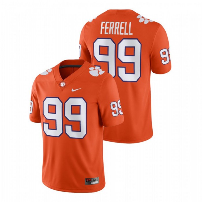 Clelin Ferrell For Men Clemson Tigers Orange Game Football Jersey