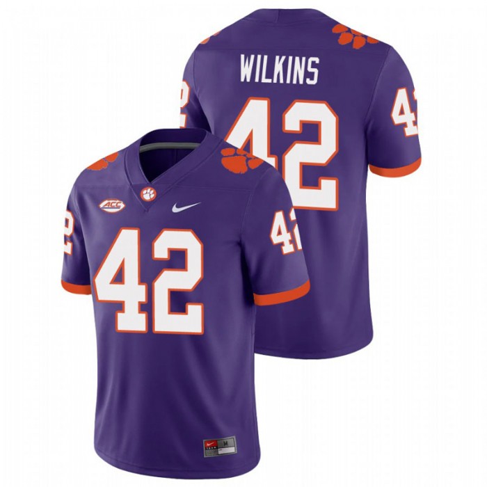 Christian Wilkins Clemson Tigers College Football Purple Playoff Game Jersey