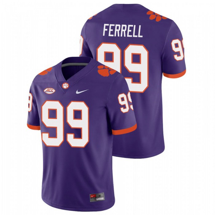 Clelin Ferrell Clemson Tigers College Football Purple Playoff Game Jersey