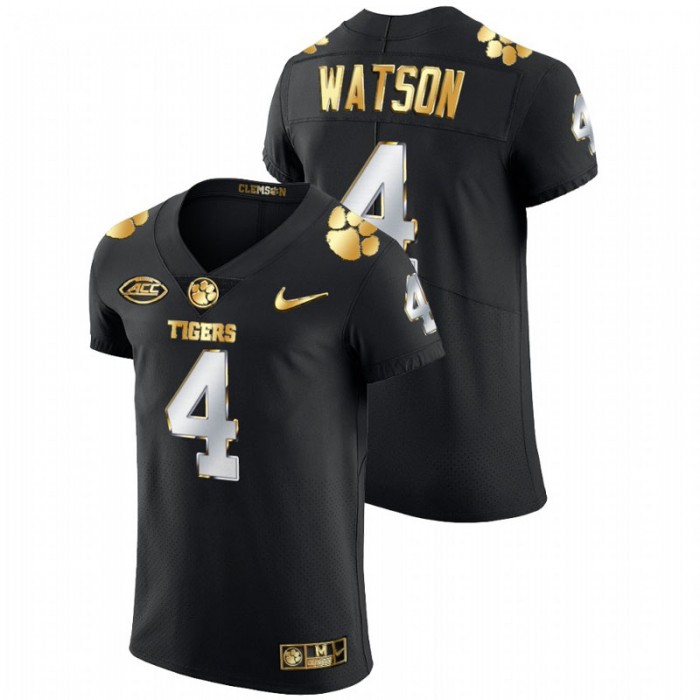 Deshaun Watson Clemson Tigers Golden Edition Black Authentic Jersey