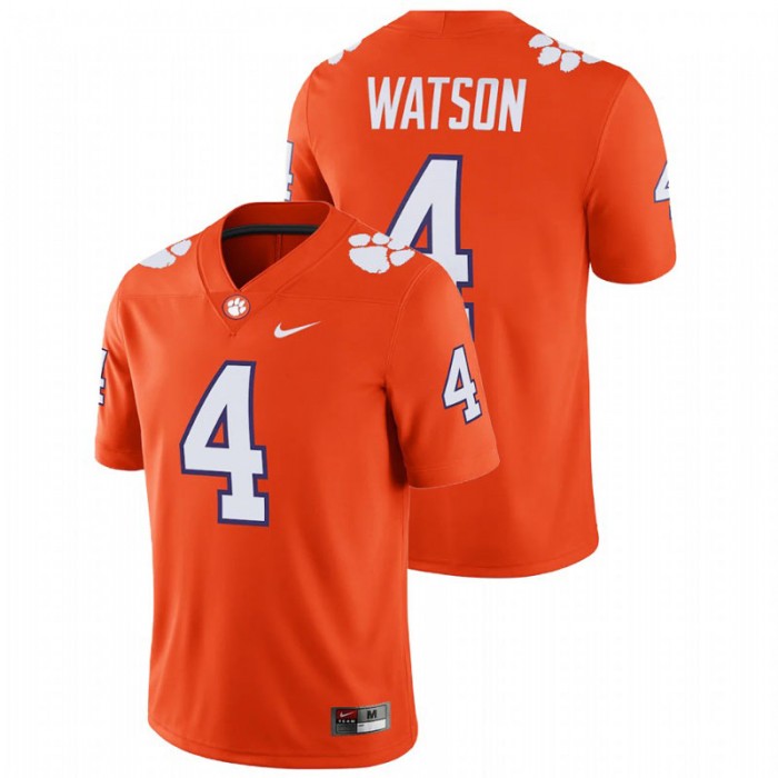 Clemson Tigers Deshaun Watson Game College Football Jersey For Men Orange