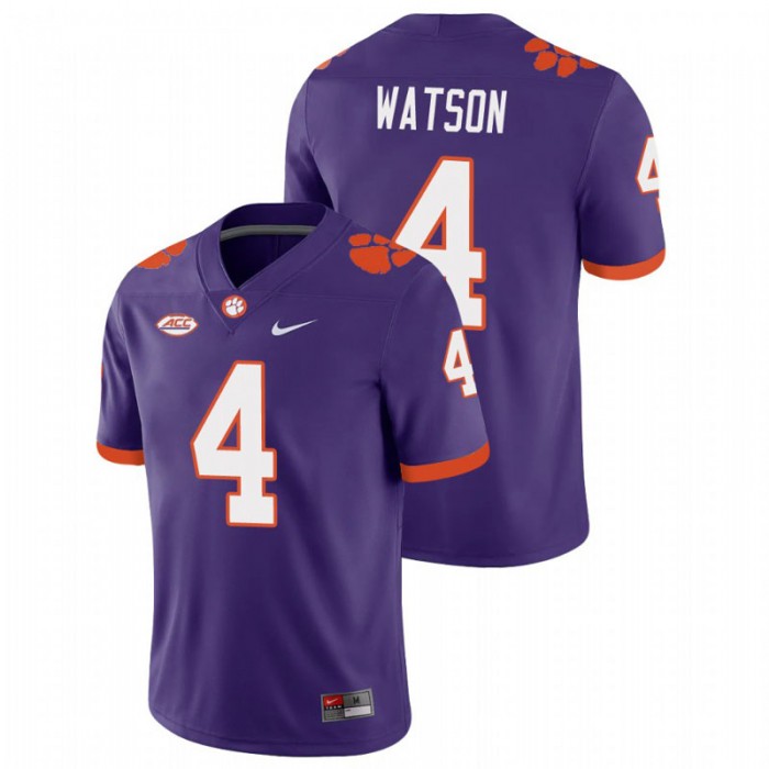Deshaun Watson Clemson Tigers College Football Purple Playoff Game Jersey
