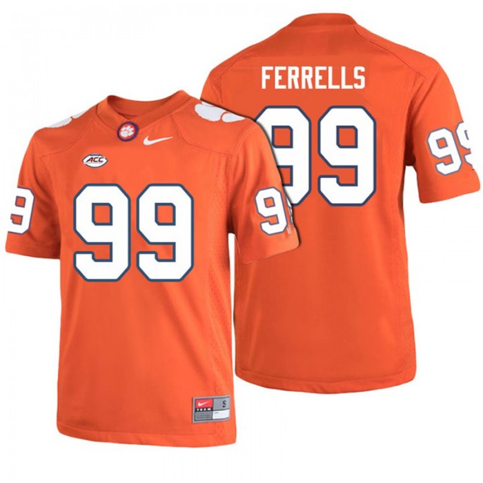 Men Clemson Tigers #99 Clelin Ferrell Orange Six Of The Best Duo Tandems Jersey