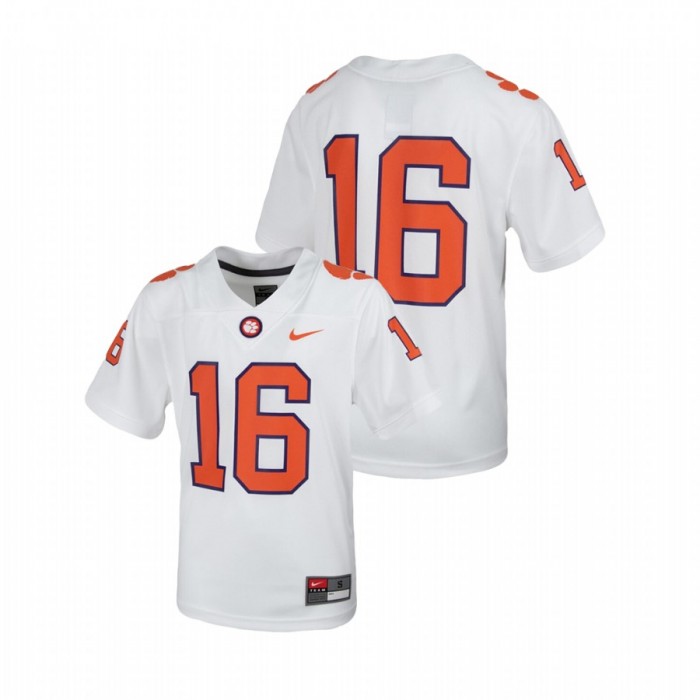 Youth Clemson Tigers White Untouchable Football Jersey