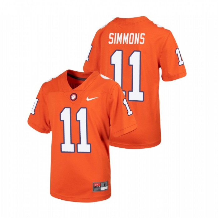 Clemson Tigers Isaiah Simmons Untouchable Replica Jersey Youth Orange