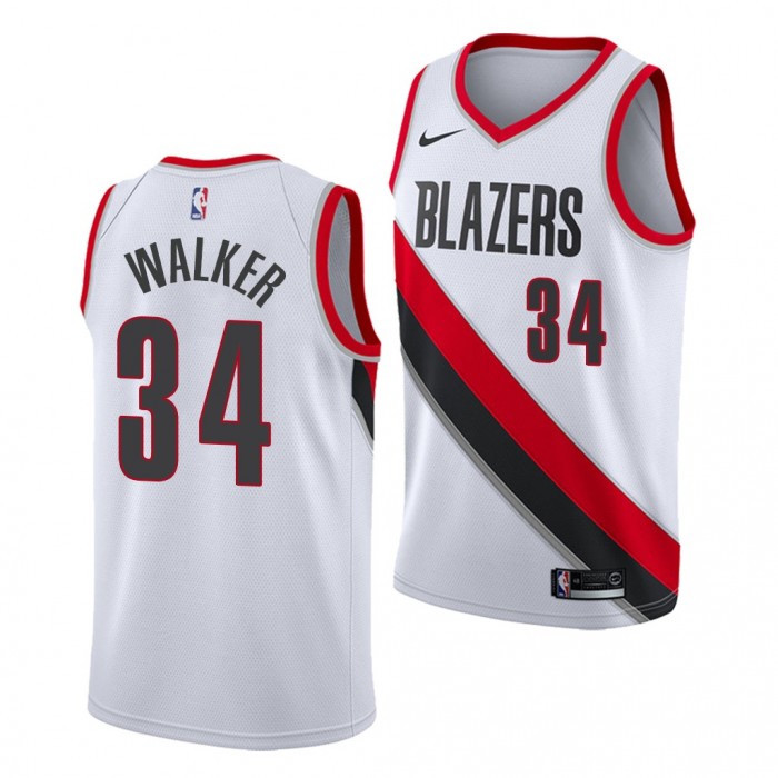 2022 NBA Draft Jabari Walker #34 Blazers White Association Edition Jersey NColorado Buffaloes