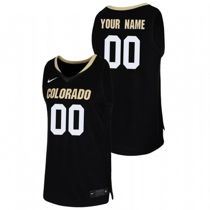 Colorado Buffaloes Custom Jersey College Basketball Black Replica For Men