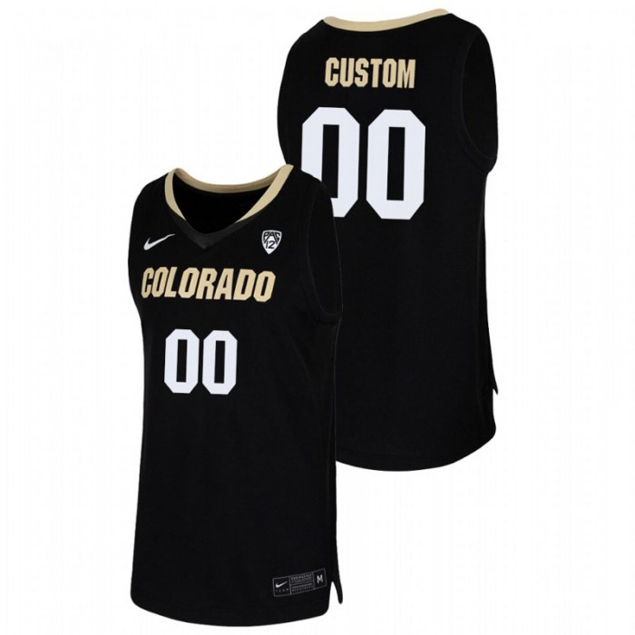 Colorado Buffaloes College Basketball Custom Team Replica Jersey Black For Men