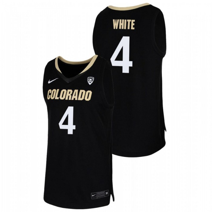 Colorado Buffaloes College Basketball Derrick White Team Replica Jersey Black For Men