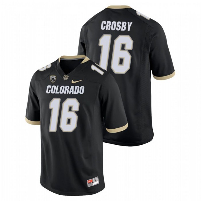 Mason Crosby Colorado Buffaloes College Football Black Game Jersey