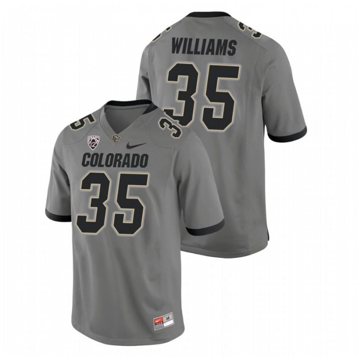 Mister Williams Colorado Buffaloes College Football Gray Alternate Game Jersey