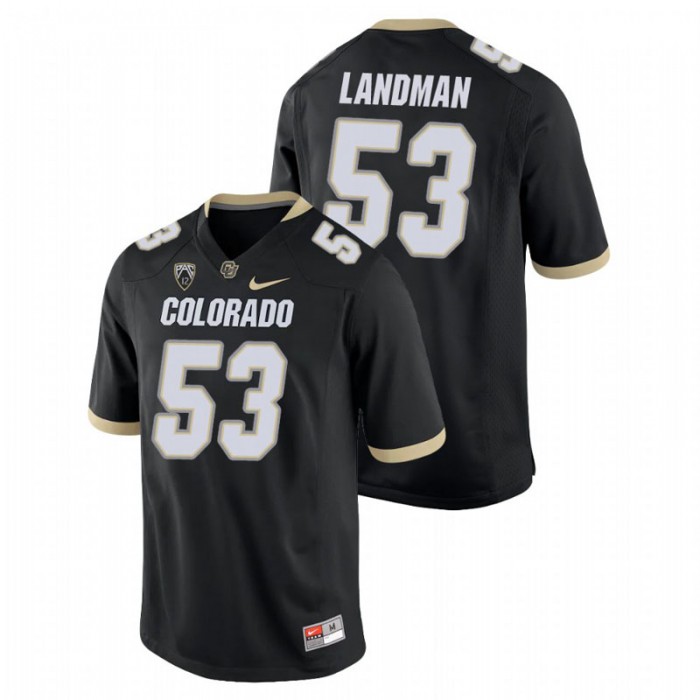 Nate Landman Colorado Buffaloes College Football Black Game Jersey