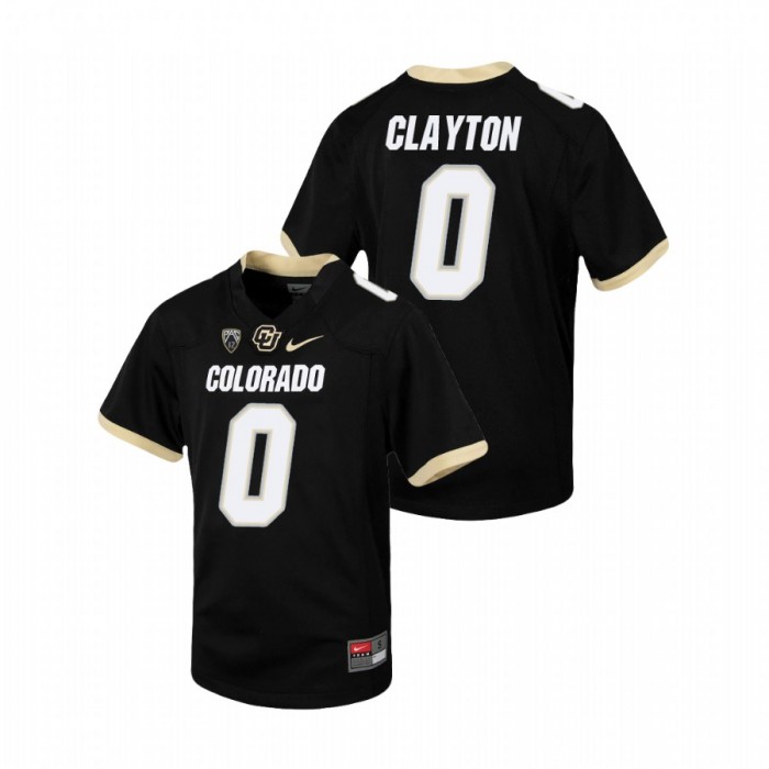 Colorado Buffaloes Ashaad Clayton Replica Football Jersey Youth Black