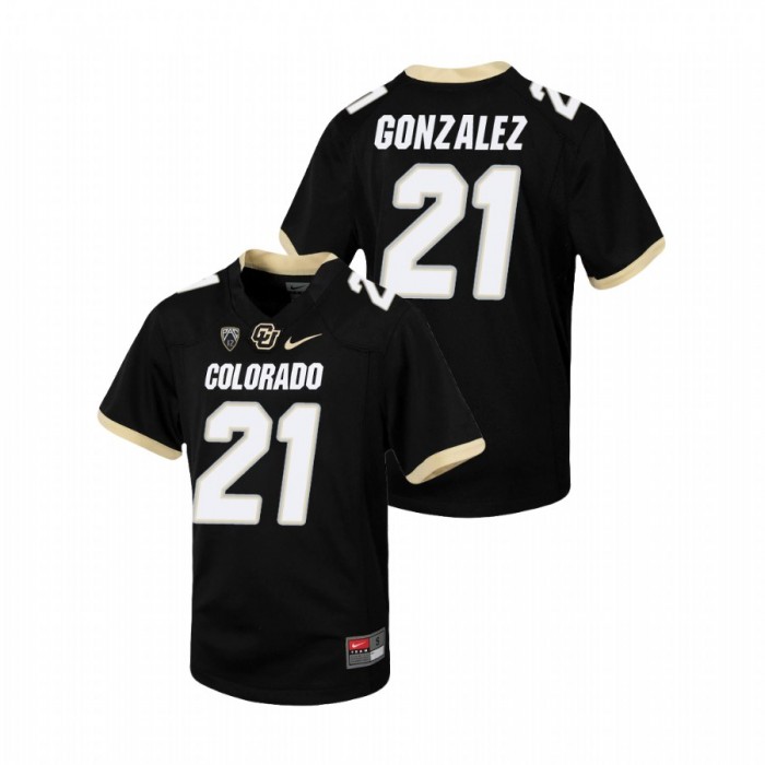 Colorado Buffaloes Christian Gonzalez Replica Football Jersey Youth Black