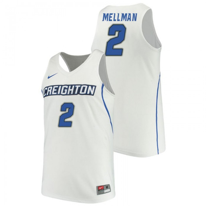 Creighton Bluejays College Basketball White Myah Mellman Performance Jersey
