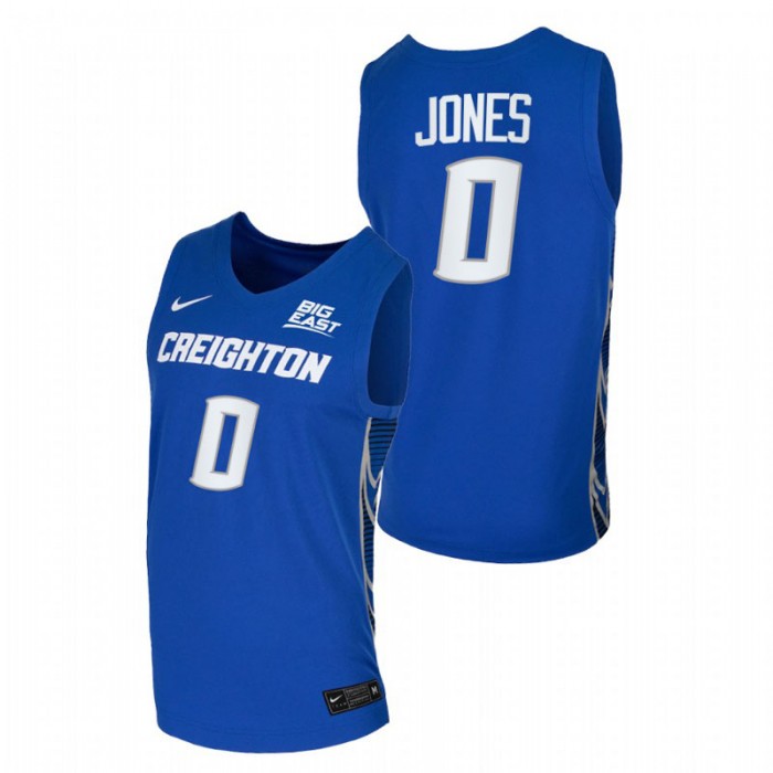 Creighton Bluejays Replica Antwann Jones College Basketball Jersey Blue Men