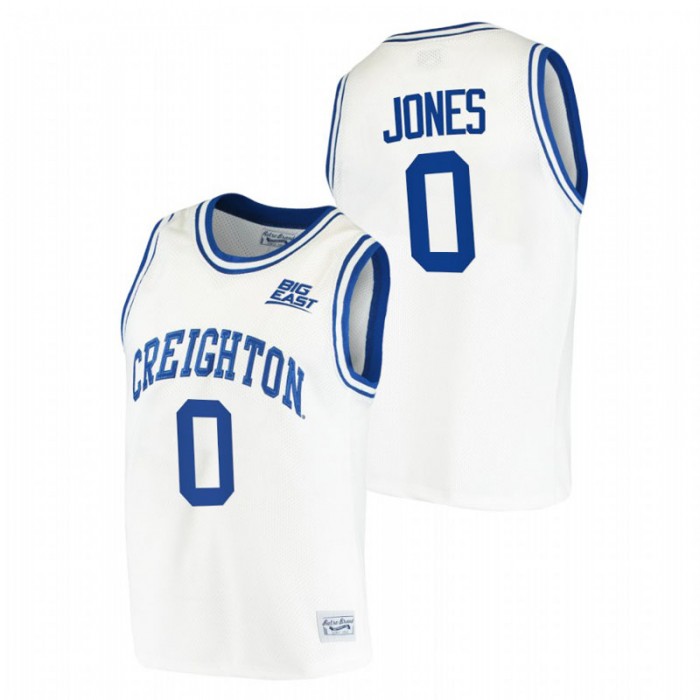 Creighton Bluejays Retro Antwann Jones College Basketball Jersey White Men