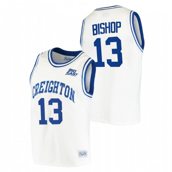 Creighton Bluejays Retro Christian Bishop College Basketball Jersey White Men