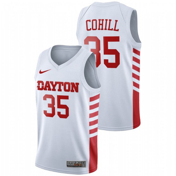 Dayton Flyers Dwayne Cohill College Basketball White Jersey For Men
